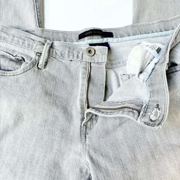 Levi's The Original Jean Grey Mid Rise Straight Leg Boyfriend Jeans 10 Medium - Picture 5 of 12
